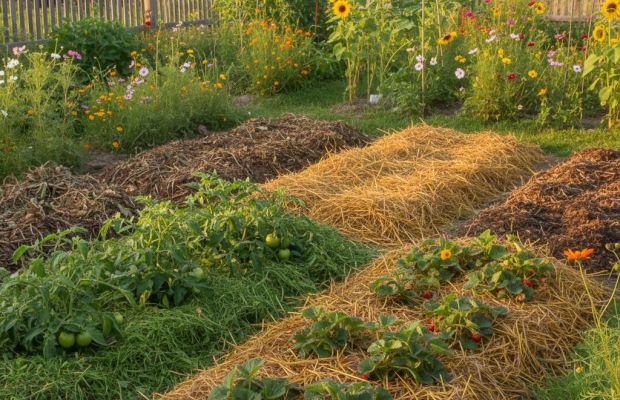 Mulchen Vorteile im Bio Garten