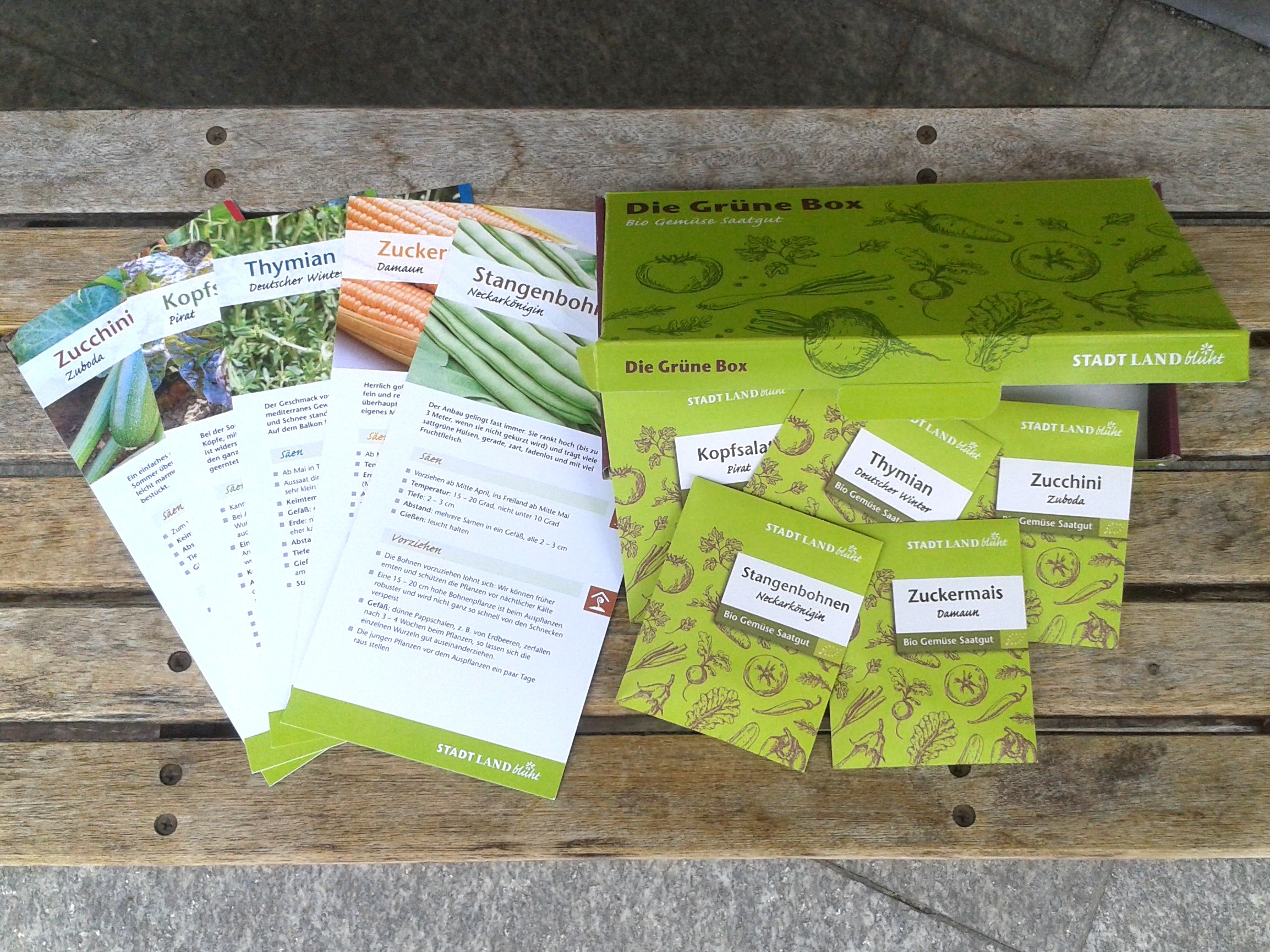 Bio-Saatgut in der Grünen Box