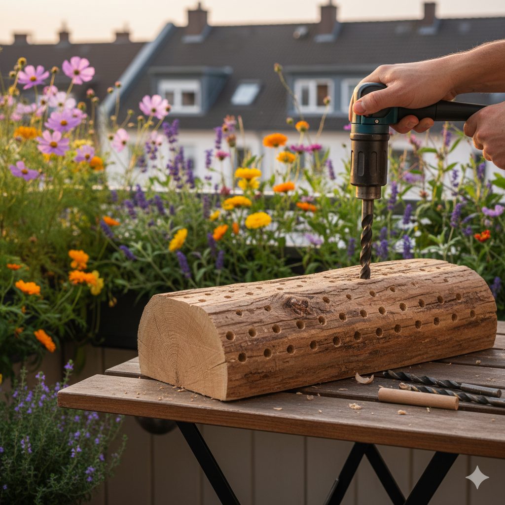 Insektenhotel bauen einfache Anleitung DIY