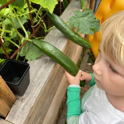 Kinder im Garten