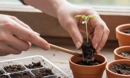 Jungpflanzen pikieren und umtopfen