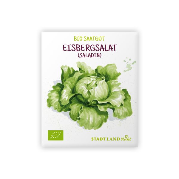 Saatgut Salat bio Eisbergsalat Saladin